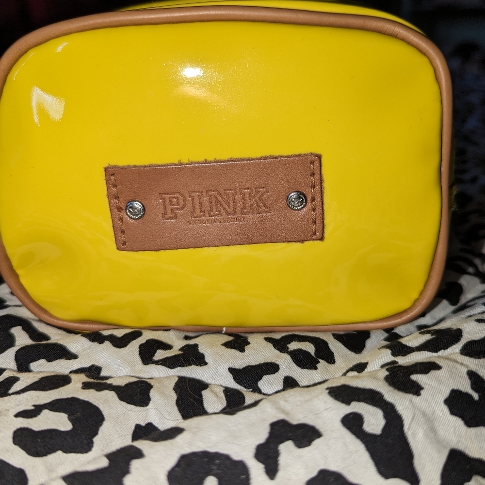 Victoria's Secret PINK vintage double zip makeup bag